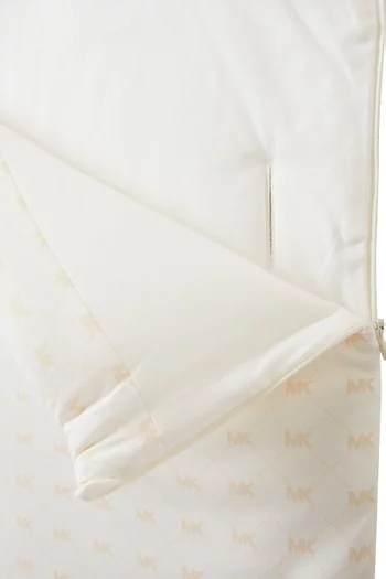 Honeycomb Logo-print Baby Nest in Organic Cotton