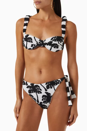 Coconut Underwire Bikini Top in Stretch Nylon