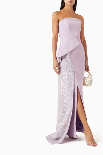 Sequin-embellished Dress in Cady