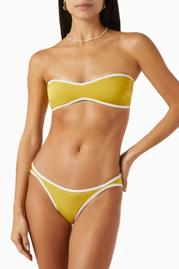 x Herve Leger Bandeau Bikini Top