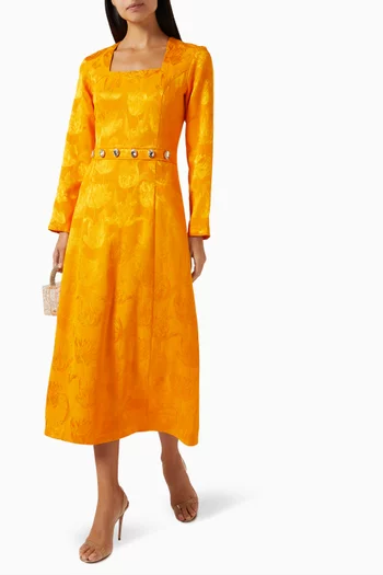 Gem-embellished Midi Dress