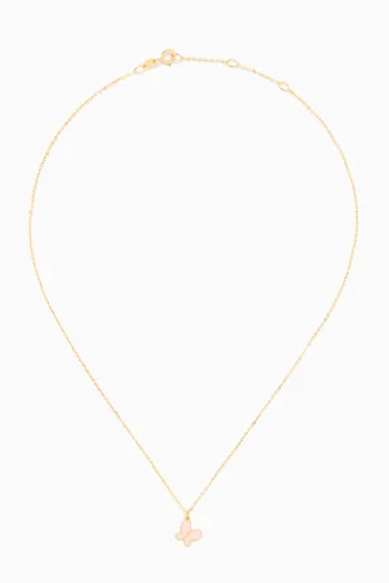Ara Butterfly Necklace in 18kt Gold