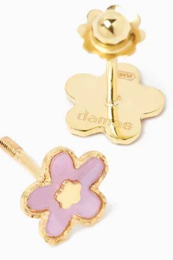 Ara Flower Stud Earrings in 18kt Gold