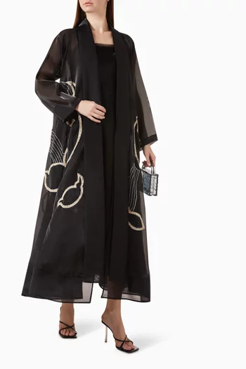 Sequin-embellished Abaya
