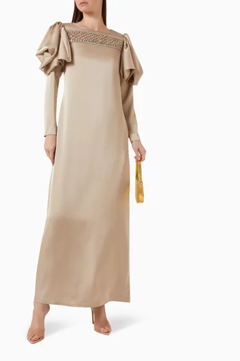 Ivelle Crystal-embroidered Maxi Dress