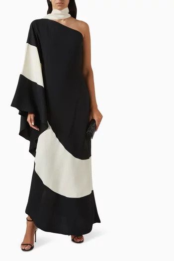 Tirso Maxi Dress in Crepe Cady