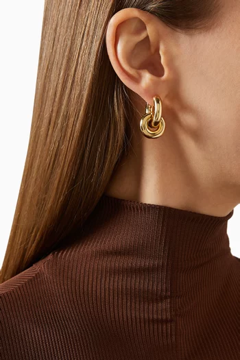 The Esther Earrings in 18kt Gold-plated Brass