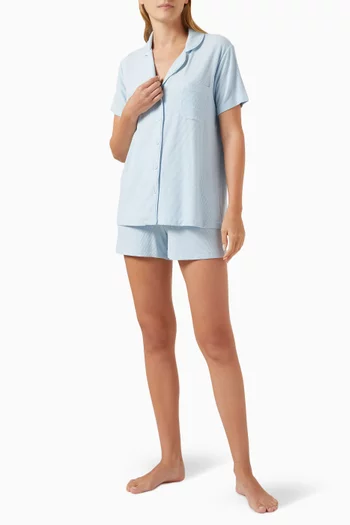 Soft Lounge Short Pyjama Set in Ribbed Modal