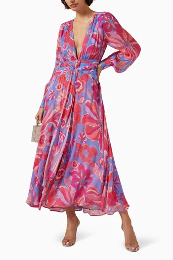 Meera Floral-print Maxi Dress