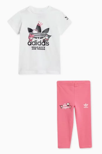 x Hello Kitty T-shirt Dress & Leggings Set in Cotton