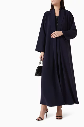 Zainah Jacket Sleeves Abaya in Polycrepe