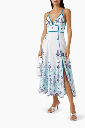 Jodie Embroidered Maxi Dress