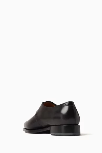 Farley Monk Strap Shoes in Calf Leather