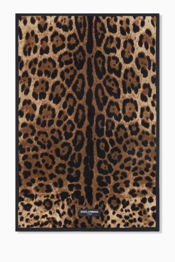Leopard Guest Towel in Terry Cotton
