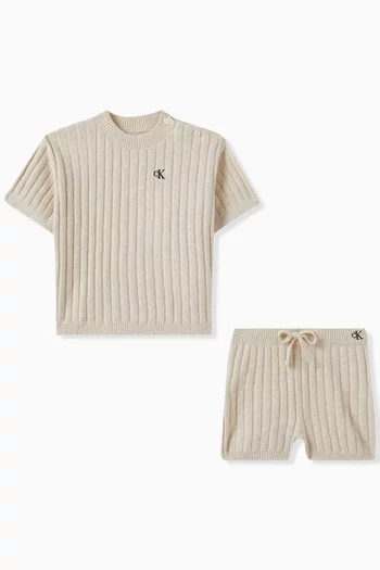 Top & Shorts Gift Set in Knit