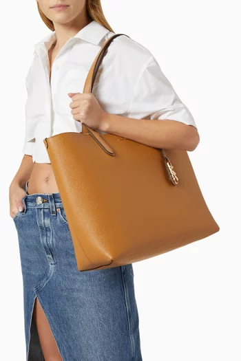 حقيبة يد إليزا بوجهين مقاس XL جلد بارز الملمس
