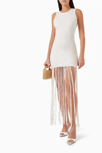 Maceio Fringed Dress in Cotton