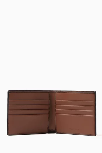 Hudson Slim Billfold Wallet in Pebbled Leather