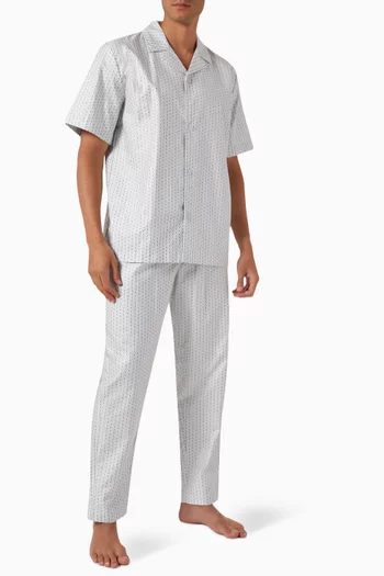 Short-sleeve Pyjama Set in Cotton