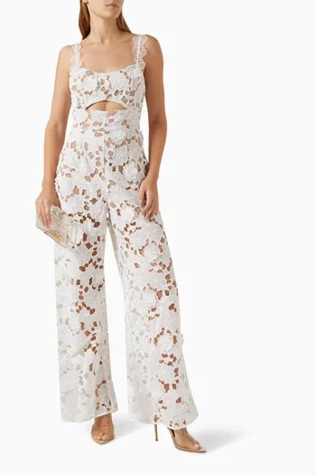 Windward Cut-out Jumpsuit in Lace