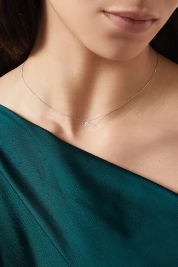 Danaé Diamond Necklace in 18kt White Gold