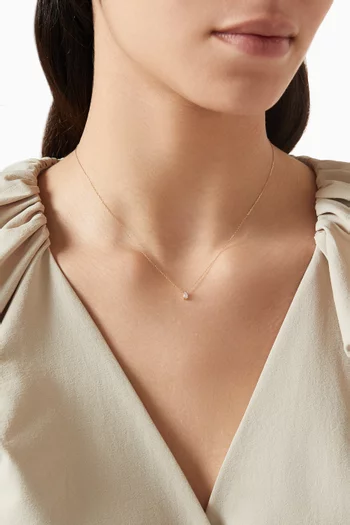 Hera Pear Diamond Necklace in 18kt Gold