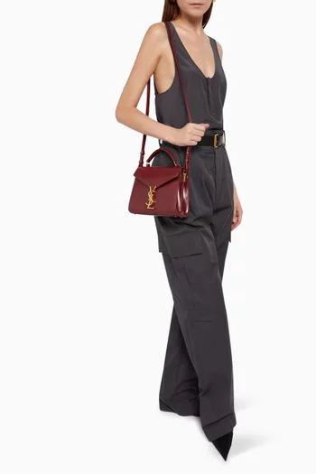 Mini Cassandra Top-handle Bag in Leather