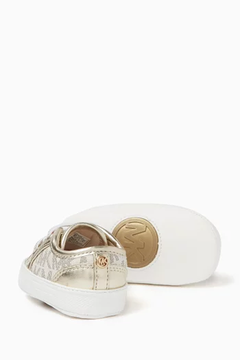 Baby Brittania Sneakers in Faux Leather