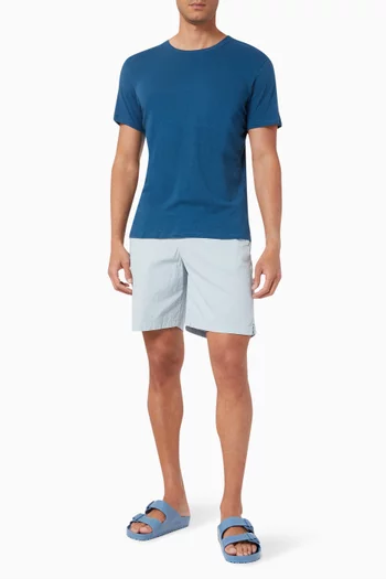 Sergio Seersucker Shorts in Cotton-blend