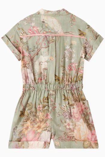 Waverly Pocket Detail Playsuit in Cotton