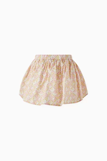 Micro Logo Skirt in Cotton