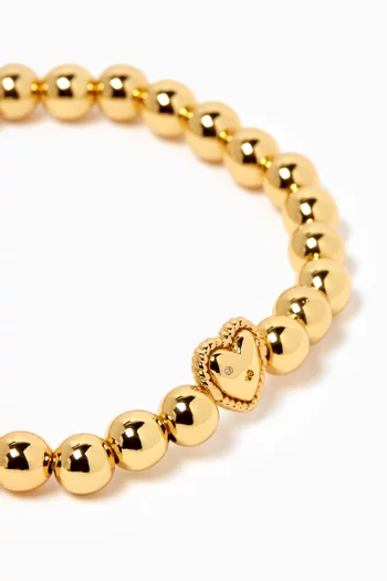 Golden Hour Heart Bracelet in Gold-tone Metal