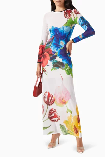 Delora Floral-print Maxi Dress