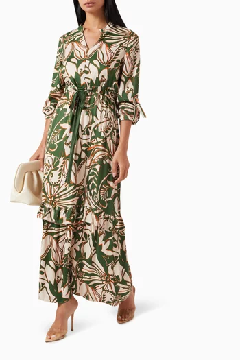 Floral-print Maxi Dress