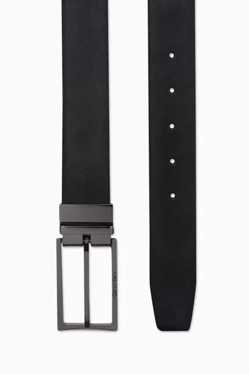 Reversible Slim Frame Belt in Leather