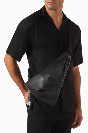 حقيبة أوريغامي بحمالة جلد صناعي