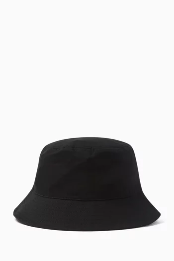 Monogram Embroidered Bucket Hat in Recycled Polyester
