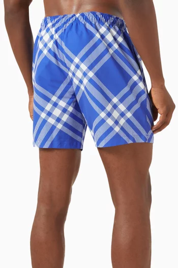 Check Print Swim Shorts