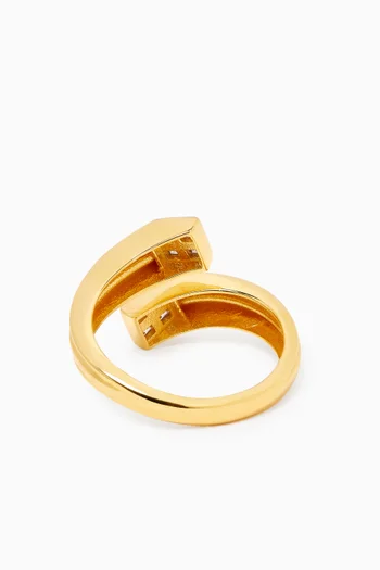 Band Ring in 24kt Gold-plated Sterling Silver