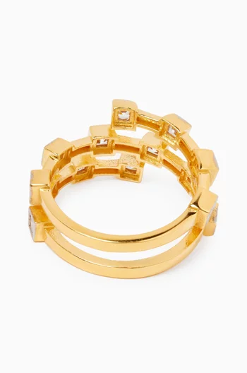 Open Ring in 24kt Gold-plated Sterling Silver