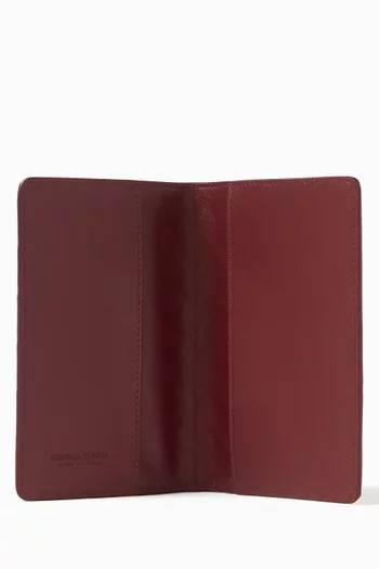 Small Notebook Cover in Intrecciato Leather