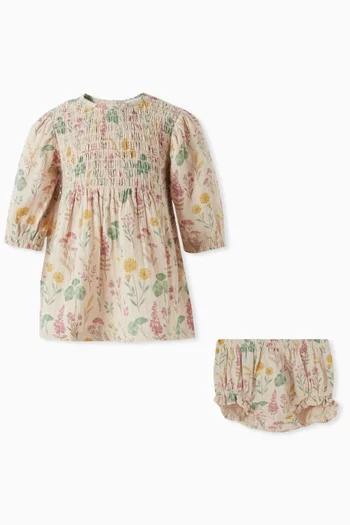 Lily Pad Dress & Bloomers in Organic Cotton