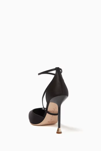 Strap Court 105 Pumps in Satin