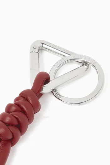 Triangle Key Ring in Nappa Leather