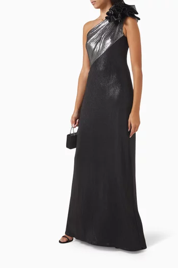 Korra One-shoulder Gown in Jersey