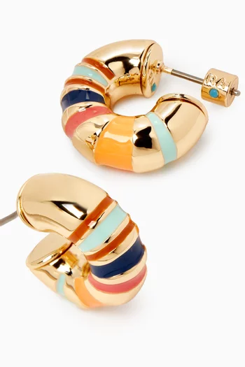 The Campania Chubbies Earrings in Gold-tone Plated Brass