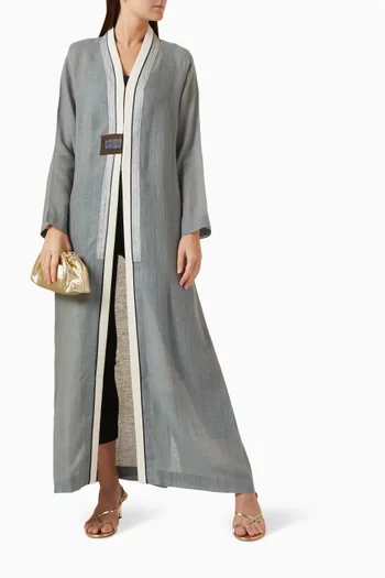 Straight-cut Abaya in Linen