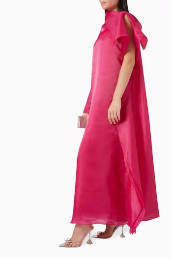 Asymmetrical Kaftan in Organza