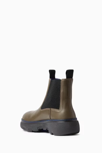 Mini Creeper Chelsea Boots in Leather