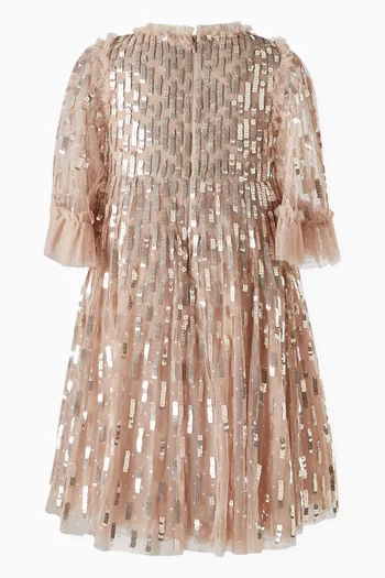 Sequin Dash Dress in Tulle